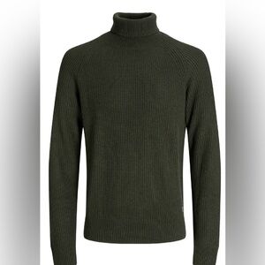 Jack & Jones Dark Green Turtleneck Sweater
